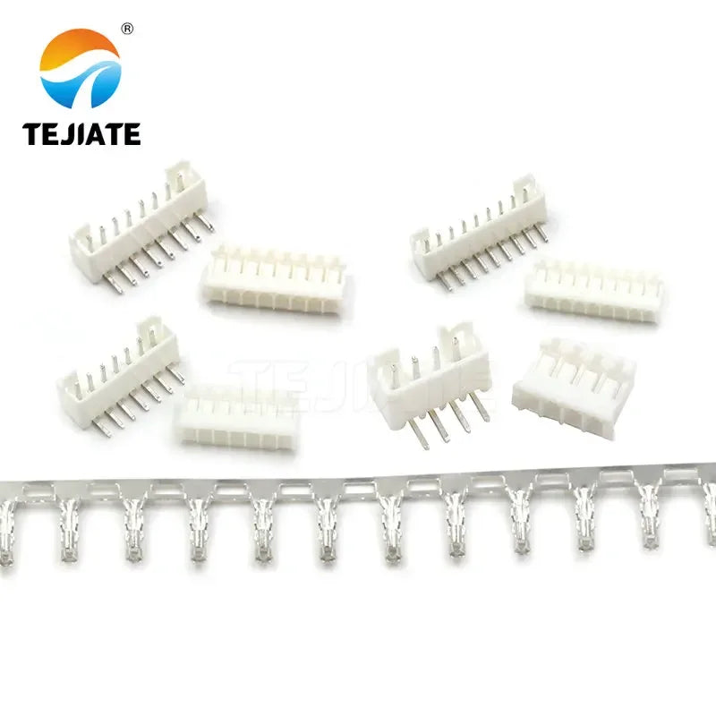 50PCS PH2.0MM Connector 2/3/4/5/6/7/8/9/10/12P Adapter Ternimal Bent Pin Base + Plug + Reed