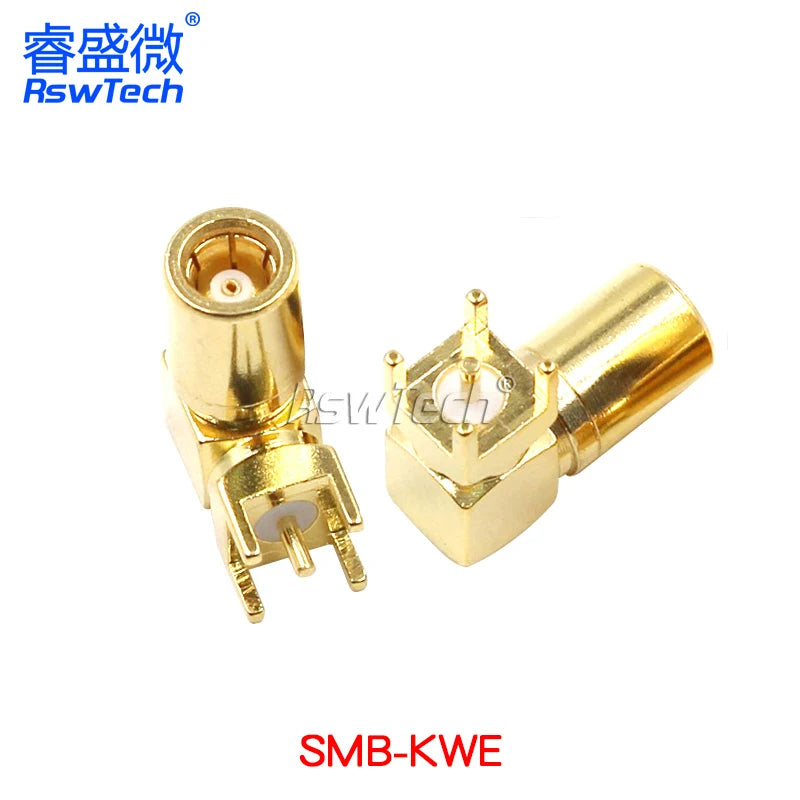 2PCS SMB RF Adapter Antenna Pedestal SMA to SMB-JJ/KK L-type BNC/SMA Male To SMB Male Header SMB Double Way Connector