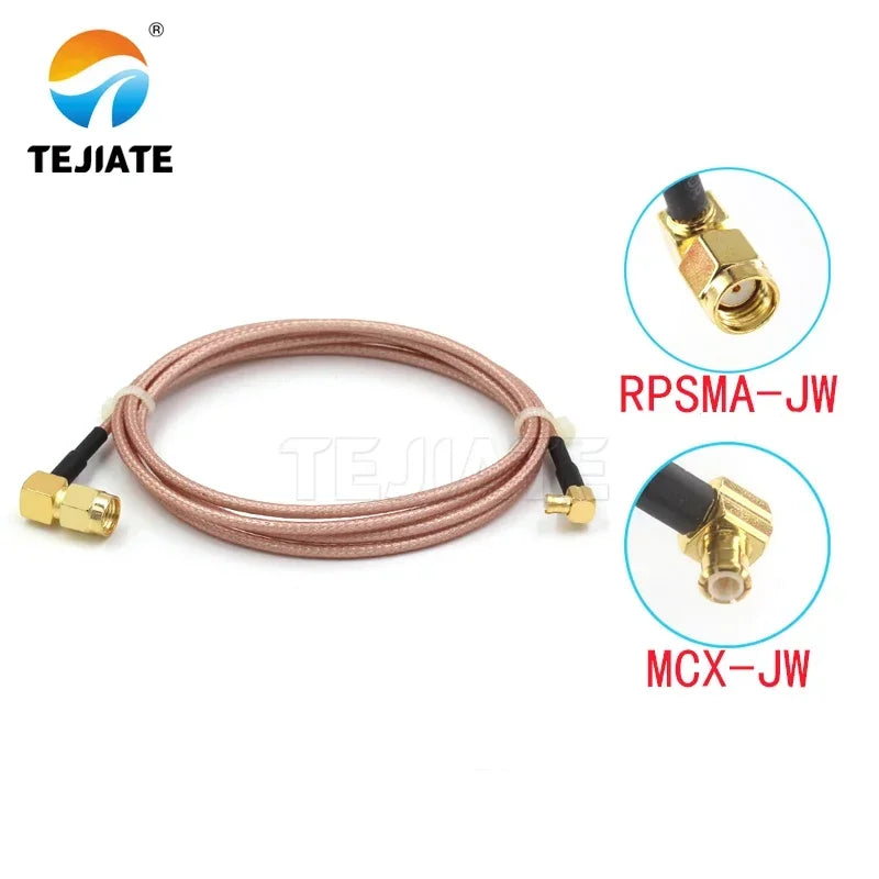 1PCS TEJIATE Adapter Cable MCX To RPSMA Type MCX-JW Convert RPSMA-JW 8-90CM 1M 1.5M 2M Length Connector RG316 Wire