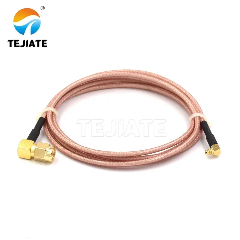 1PCS TEJIATE Adapter Cable MMCX To RPSMA Type MMCX-JW Convert RPSMA-JW 8-90CM 1M 1.5M 2M Length Connector RG316 Wire