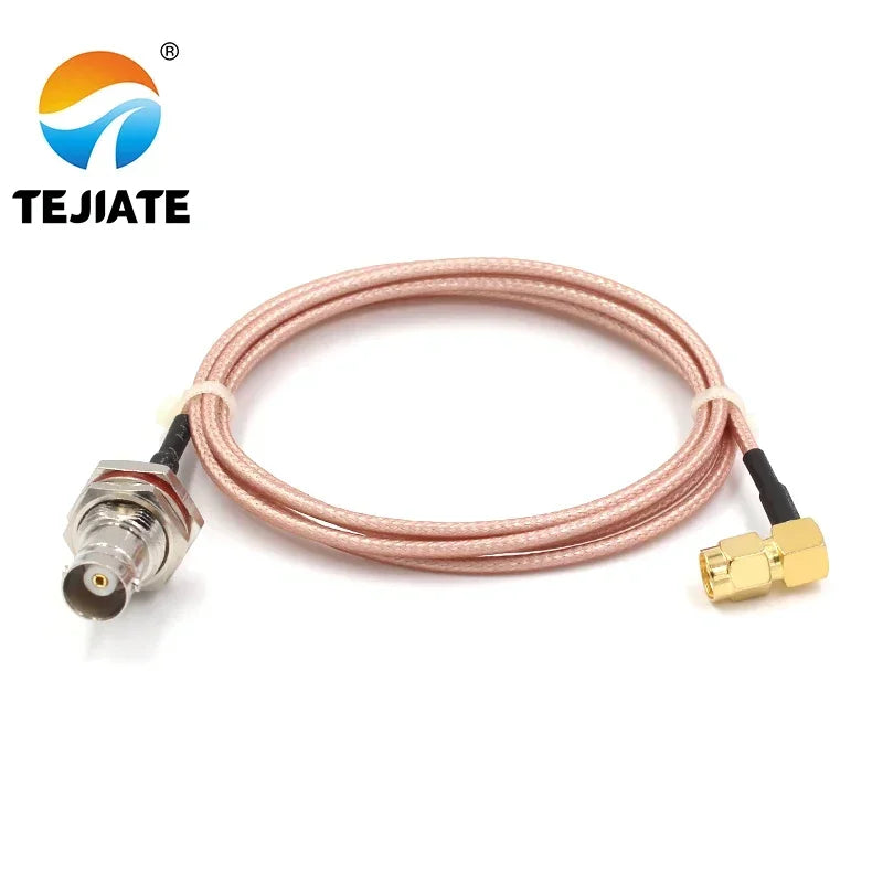 1PCS TEJIATE Adapter Cable RPSMA To BNC RPSMA-J Convert BNC-K 8-90CM 1M 1.5M 2M Length Connector RG316 Wire