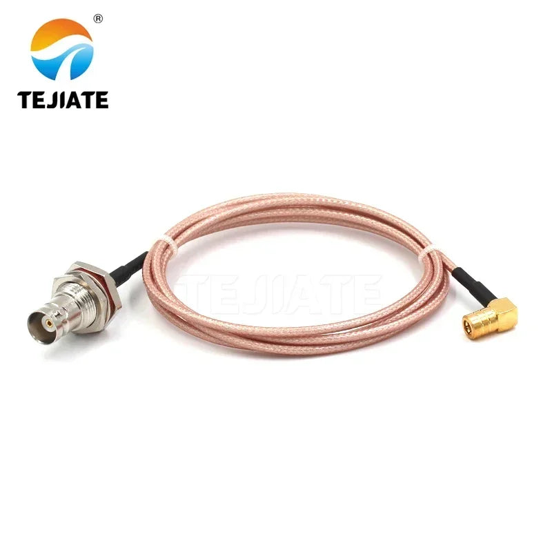 1PCS TEJIATE Adapter Cable SMB To BNC Type SMBKW Convert BNCK 8-90CM 1M 1.5M 2M Length Connector RG316 Wire