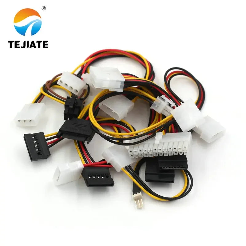 1PCS SATA-IDE Power Wire 1-to-2 Type 4P-4/6P Mainboard SSD Graphics card Connecting Line