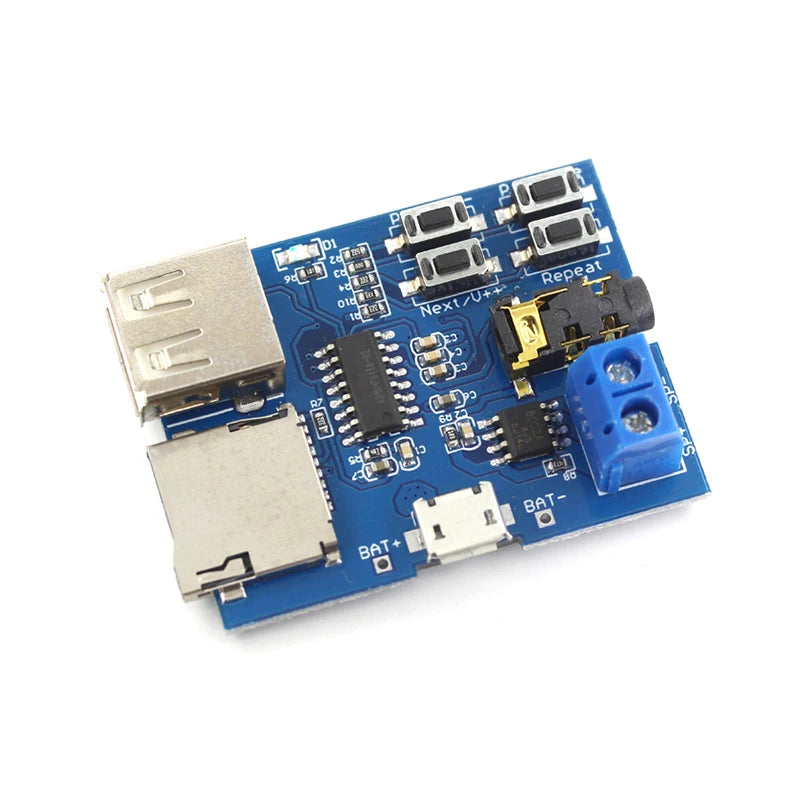 MP3 lossless decoding board MP3 decoder module TF card U disk decoding player with built-in amplifier DIY