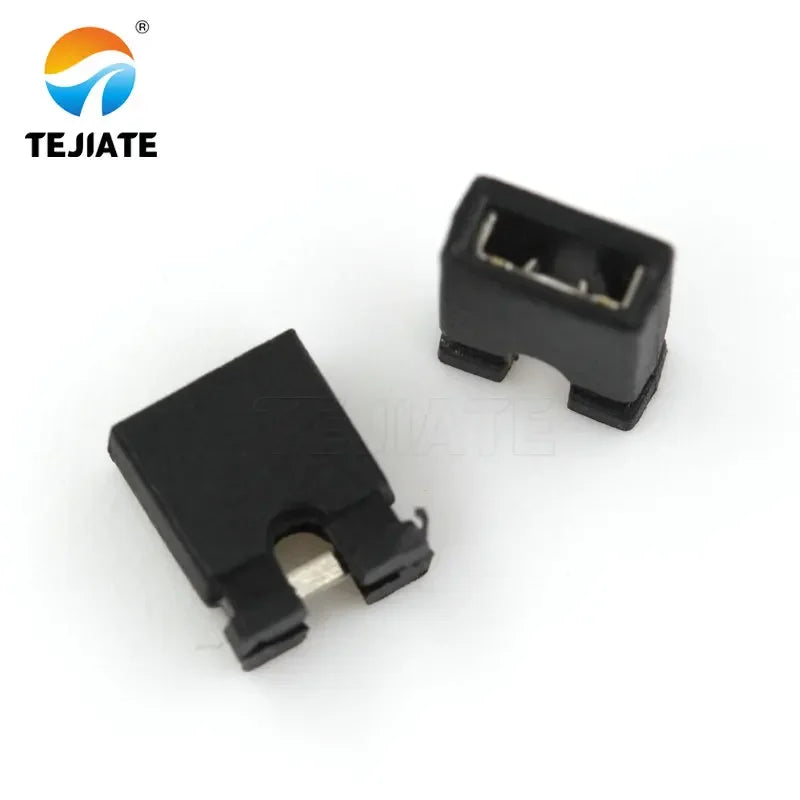 100 PCS 2.54mm Standard Circuit Board Jumper Cap Shunts Short Circuit Cap Connector Cap Red White Blue