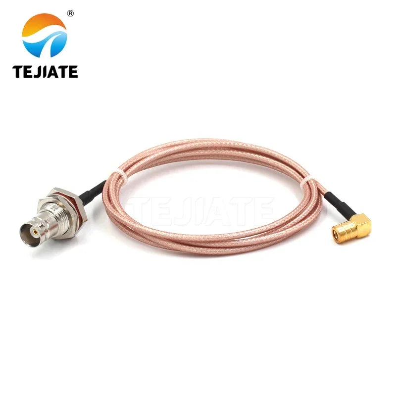 1PCS TEJIATE Adapter Cable SMB To BNC Type SMBKW Convert BNCK 8-90CM 1M 1.5M 2M Length Connector RG316 Wire