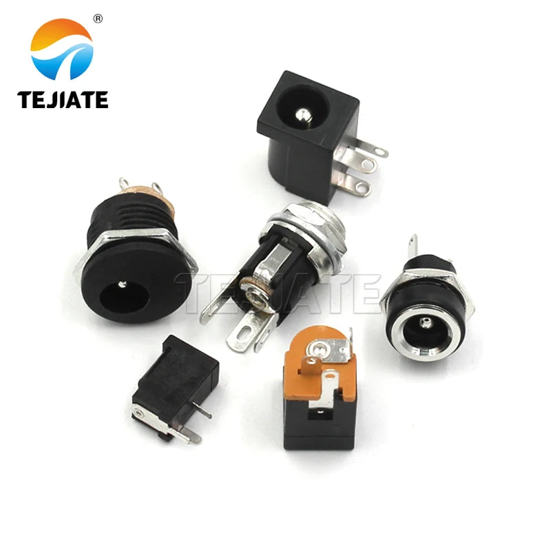 DC power plug and socket connector 005/022B male female socket 5.5-2.1/2.5/3.5MM round hole