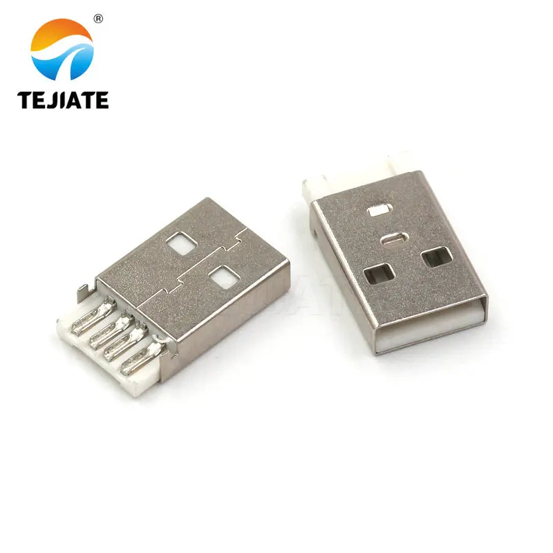 10PCS USB male USB interface A-type plug connector combination/with shell/solder wire/solder board/straight insertion/SMT