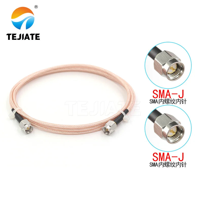 1PCS SMA to SMA coaxial RF wire, stainless steel SMA-JJ/JW 6G high-frequency signal, RG316 connection wire, SMA public to public