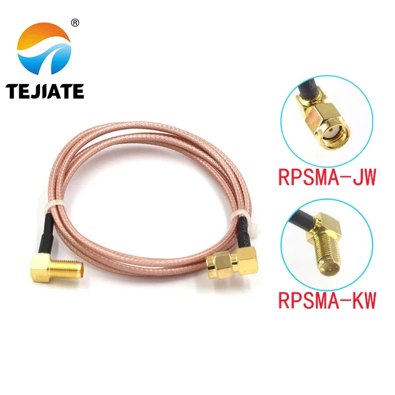 1PCS TEJIATE Adapter Cable RPSMA To RPSMA RPSMA-KW Convert RPSMA-JW 8-90CM 1M 1.5M 2M Length Connector RG316 Wire