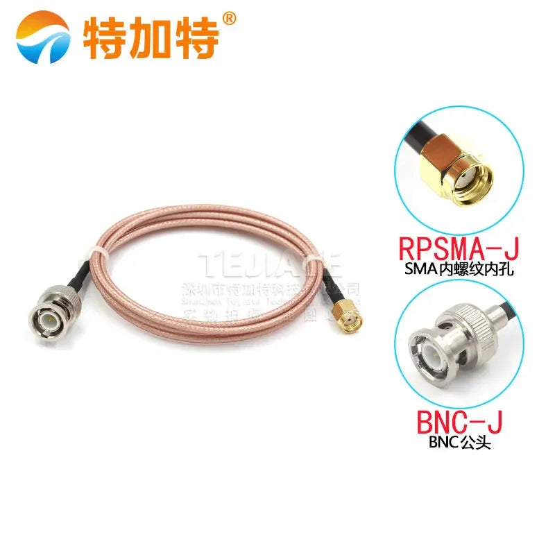 1PCS TEJIATE SMA Inner Screw Inner Hole To BNC Bent Male/Female Header RG316 Coaxial Wire 0.08~2M