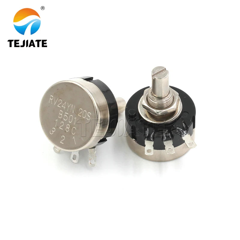 RV24YN20S carbon film potentiometer 1K 2K 10K 100 500K single turn carbon film potentiometer adjustable resistance