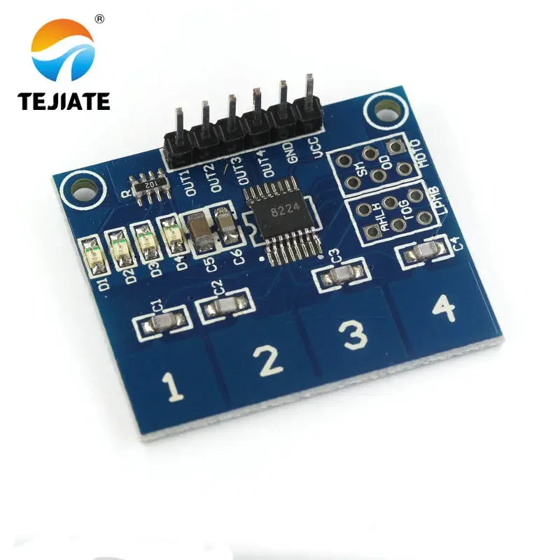 1PCS TEJIATE TTP223 Chip TTP224 TTP226 TTP229 Key Touch Sensor Module Capacitance Type DIY Kit Factory Industry Supply
