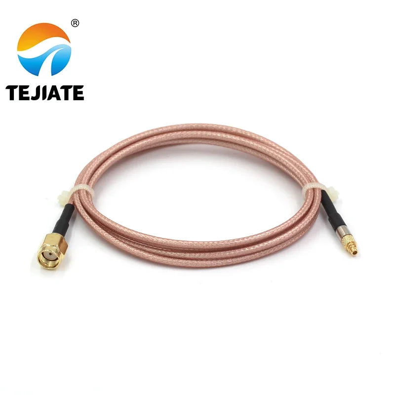 1PCS TEJIATE Adapter Cable MMCX To SMA MMCX-J Convert RPSMA-J 8-90CM 1M 1.5M 2M Length Connector RG316 Wire
