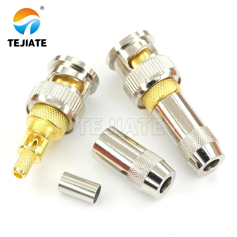 1PCS BNC75-2-2 Gold Plated Pure Copper for Q9 Video Welding Connector Adapter