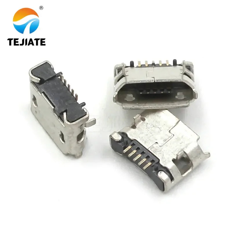 10PCS Micro-USB Socket MK5P Female-socket/Male-plug Paster/Straight-insert Type Plug-in Interface