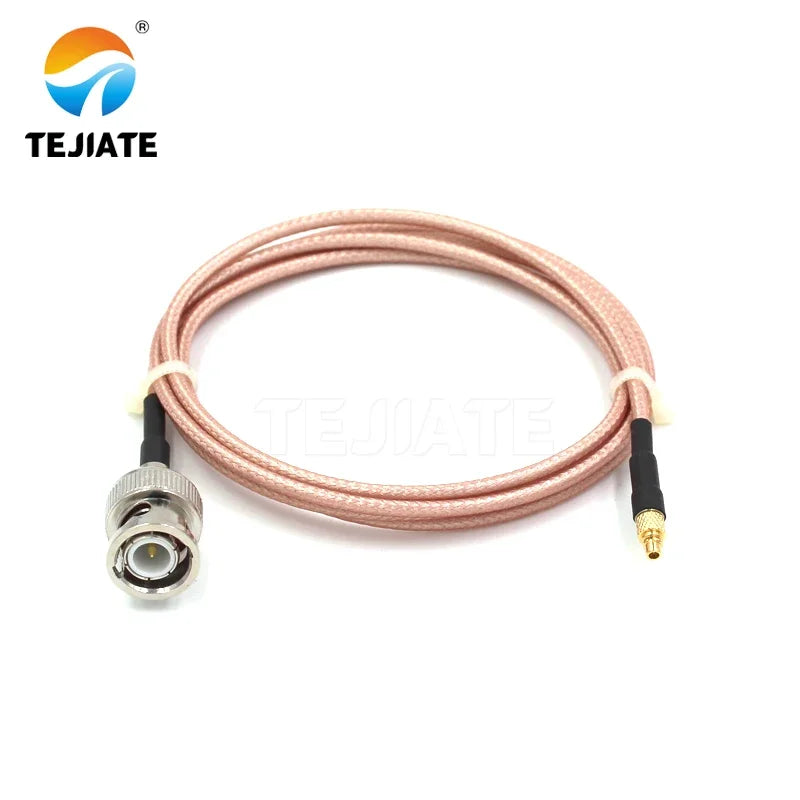 1PCS TEJIATE Adapter Cable MMCX To BNC Type MMCXJ Convert BNCJ 8-90CM 1M 1.5M 2M Length Connector RG316 Wire