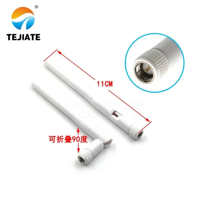 5PCS 2.4G Bendable Antenna SMA Inner Hole 11CM White/black