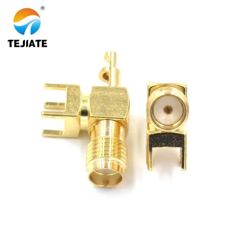 50PCS SMA Female/male Header RPSMA-KY/KWE-1.13 Outer Screw Inner Pin/hole Reverse Connection Pressure Welding Feeder Connector