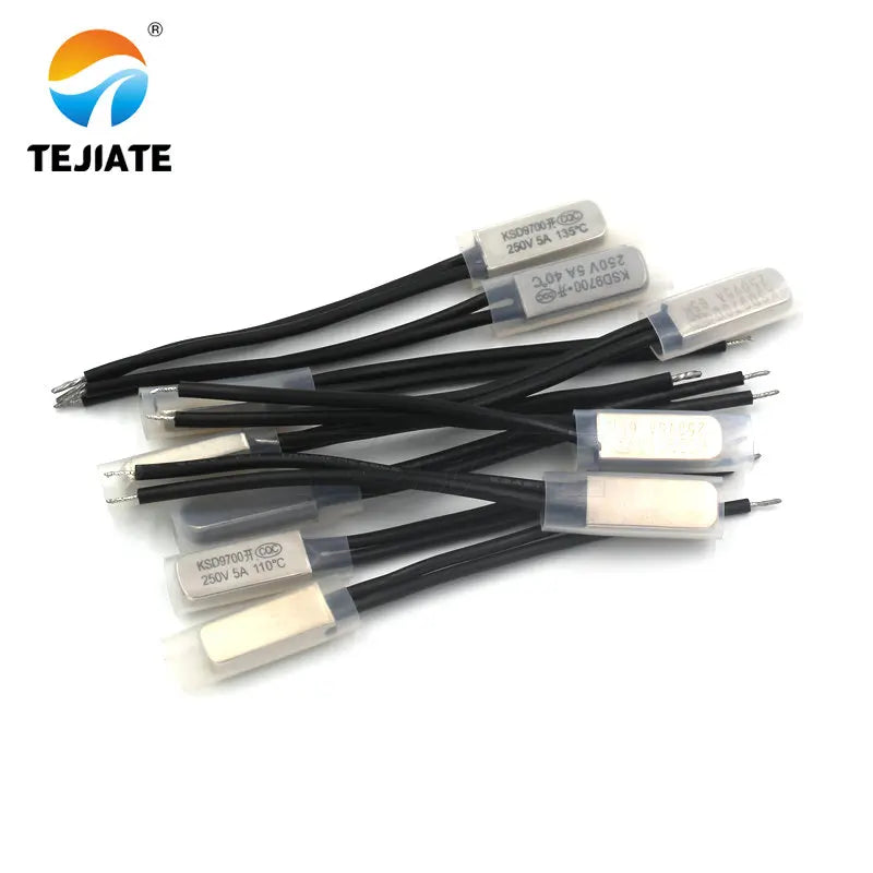 1PCS KSD9700 temperature switch thermal protector 5A metal normally open normally closed 15C 25 ℃ ~ 155 ℃