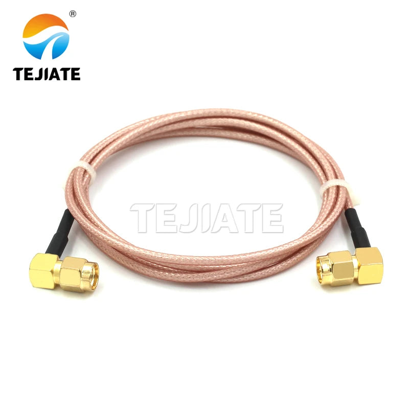 1PCS SMA-JW to SMA-JW bent male SMA bent male adapter SMA-JW connecting line RPSMA-JW extension cable
