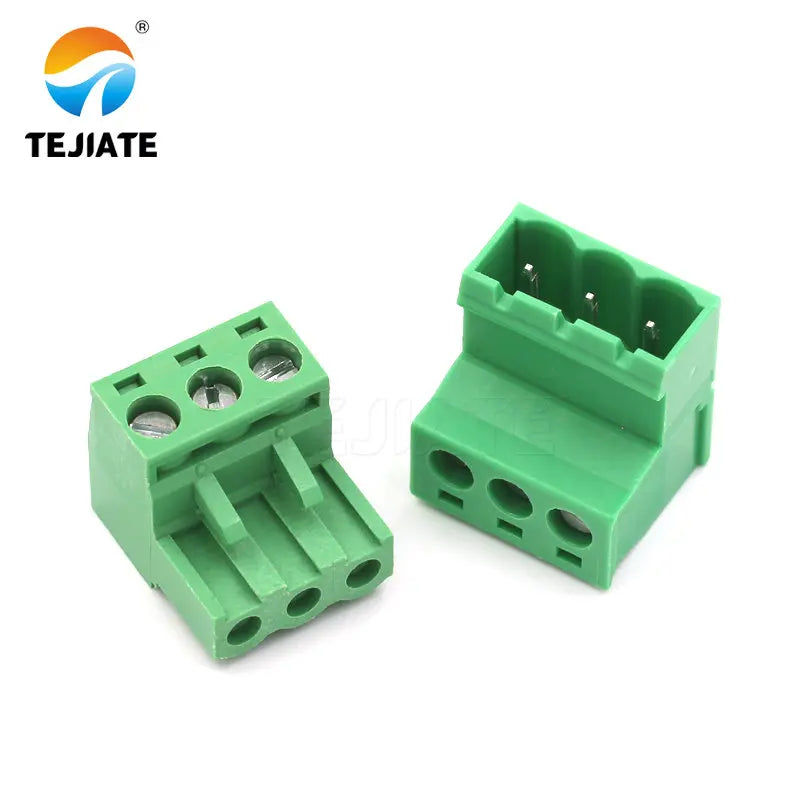 Solder-free butt 2EDG 5.08mm plug-in 2EDGRK5.08 plug-in green terminal block 2p-12p