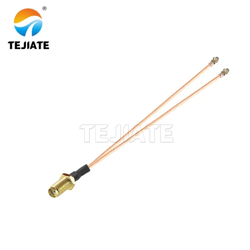 0.1m 1 To 2 RG178 Cable SMA Pigtail RF Antena UFL Seat SMA Female Male To 3pcs WIFI Antenna Extension Jumper