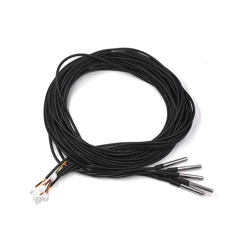 DS18B20 stainless steel package waterproof type cable length 1 meter with XH2.54 terminal
