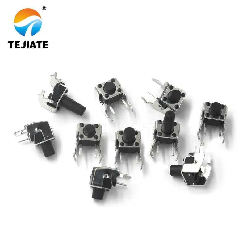 30PCS light touch switch horizontal with bracket 6 * 6 * 5/6/7/8/11/12MM 2 foot side press micro/button switch