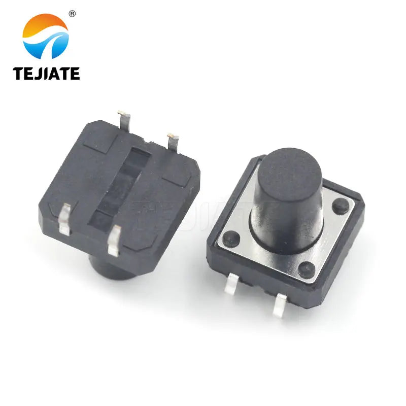 10PCS Direct-insertion Vertical 4 legs Touch Key Microswitch Erect 4 Foot Button Switch 12*12*4.3/5/5.5/7/7.5/8/9/10/12/13/15MM
