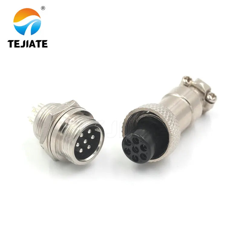 1 set of aviation plug 12MM GX12-2P3P4P5P6P socket aviation plug connector connector plug + socket