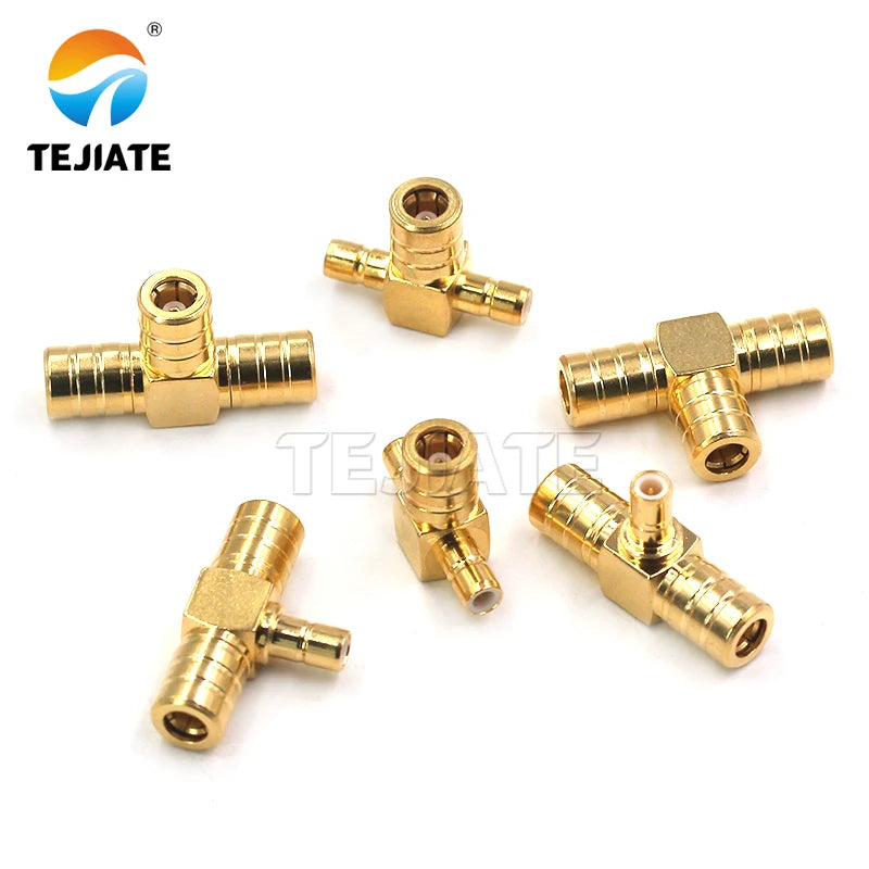 SMB three-way RF adapter SMB-KKK/KJK/JKJ one-to-two connector 50 ohm full copper gold-plated