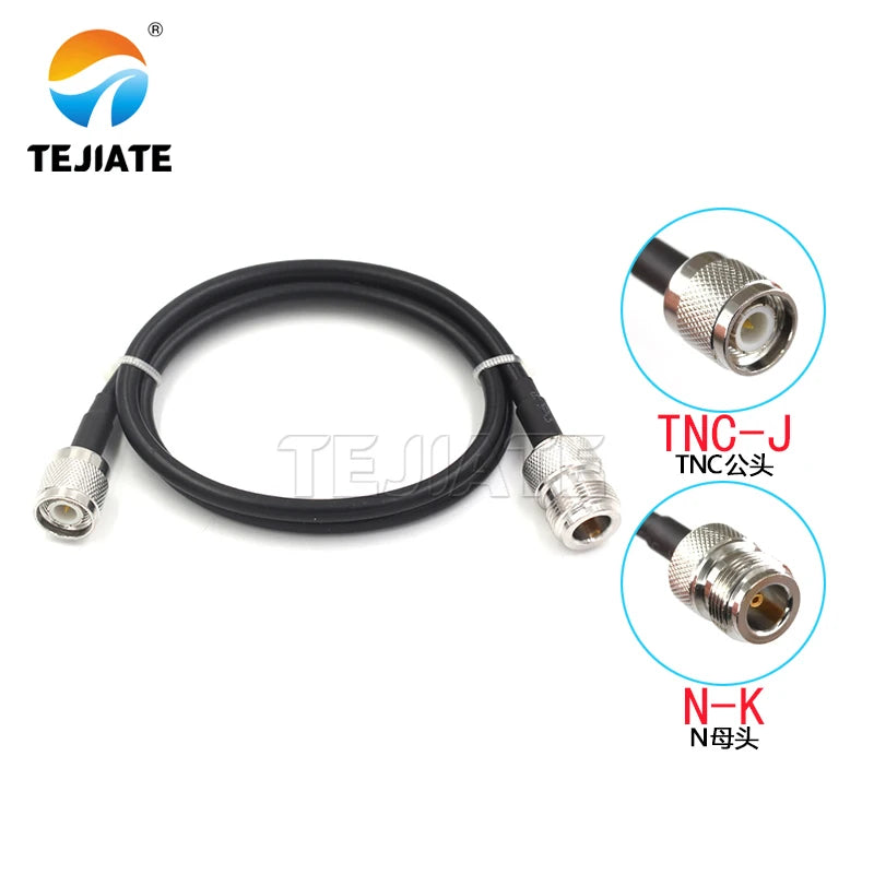 1M TNC to N adapter RG142 connecting cable 50-3 extension N-J/KF/JW male to male RF cable