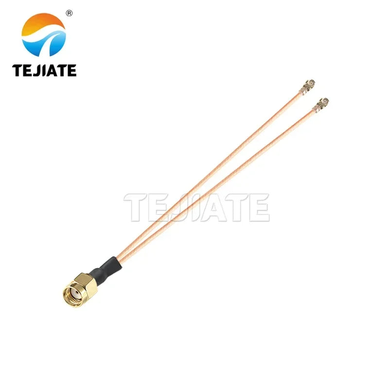 0.1m 1 to 2 RG178 Cable SMA Pigtail RF Antena UFL Seat SMA Female male To 3pcs WIFI Antenna Extension Jumper
