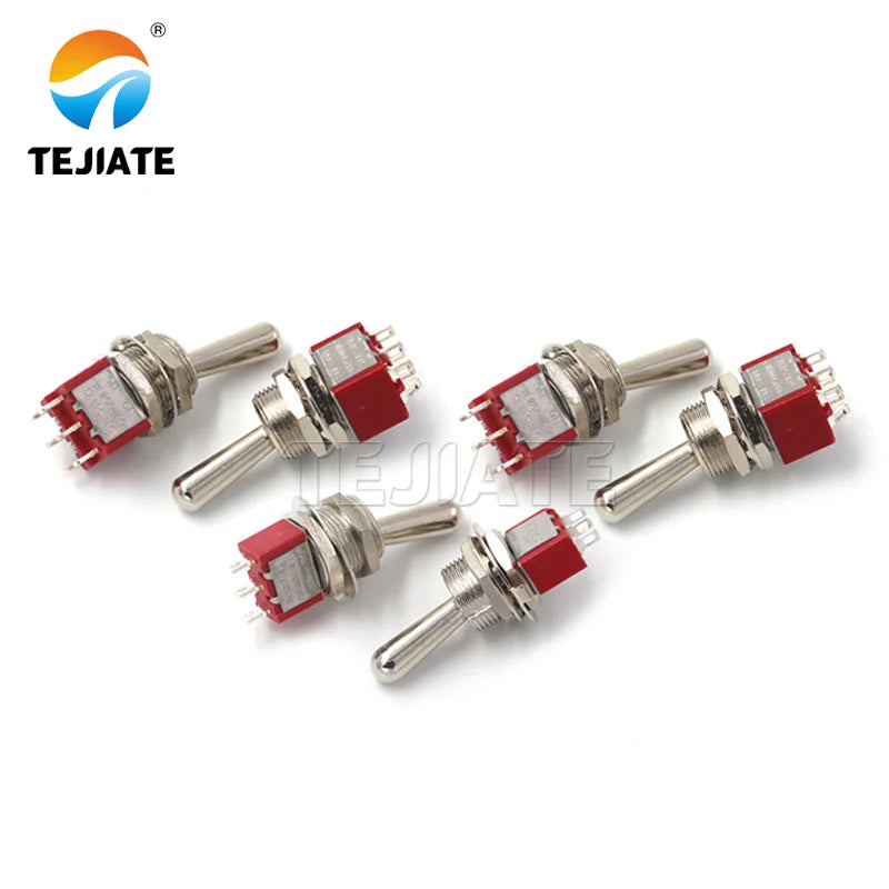 M12 big head button switch opening 12MM red button switch 3/6 feet 2 gear 3 gear rocker switch