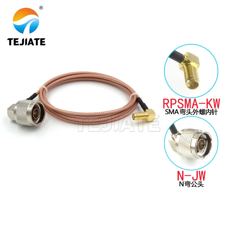 1PCS RPSMA-KW to N connection line N-K N-J N-JW to RPSMA-JW RF line RG316 adapter line impedance 50 ohms