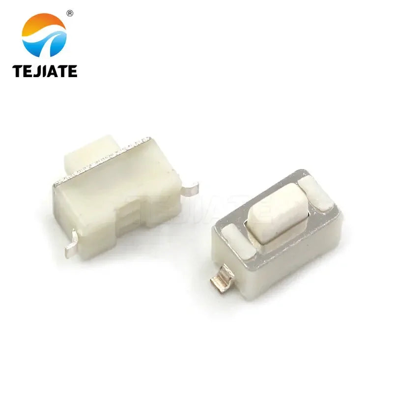 50PCS Patch Direct Insertion Horizontal-type 2 Feet Touch Key Microswitch Copper 2 Foot Side Press Button Switch 3*6*5MM Bracket