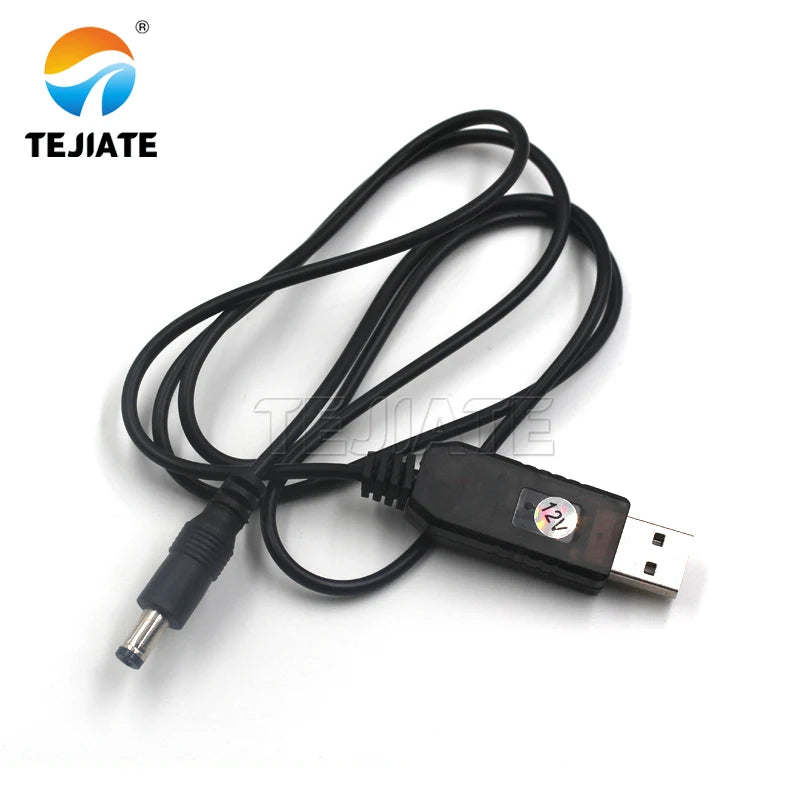 USB DC boost cable DC5.5*2.1mm voltage conversion 5V to 5/9V/12V router optical modem power cable