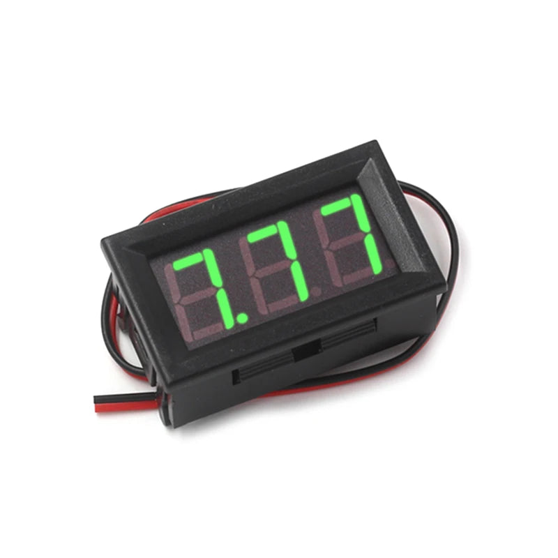 Digital tube DC voltmeter 0.56 inch LED digital voltmeter DC4.5V-30.0V DC5V-120V Reverse connection protection