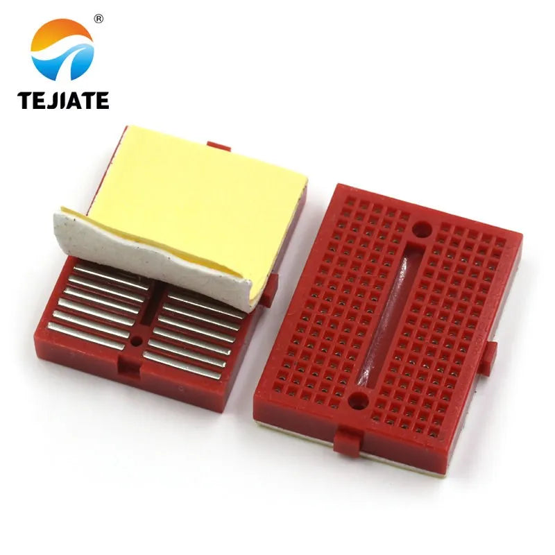 2PCS SYB-170 Universal Solderless Prototype Breadboard 170 tie-points Mini Breadboard DIY Kit White black Red yellow blue green