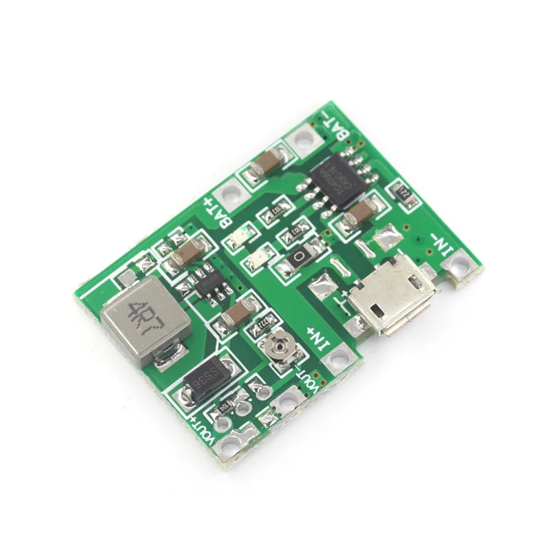 Boost module 3.7V to 9V 5V modified 18650 lithium battery charging boost discharge integrated adjustable module 2A