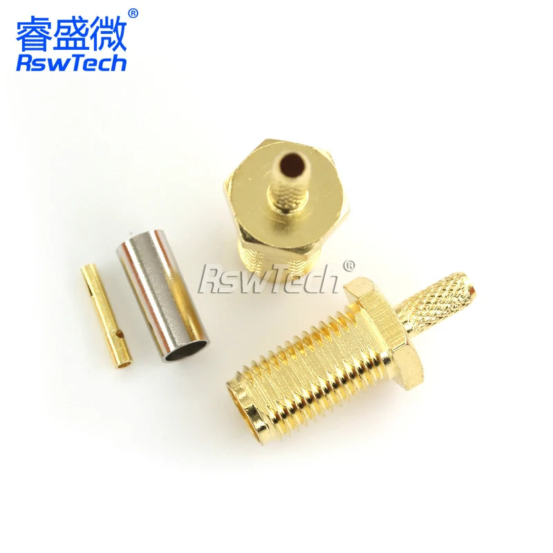1PCS SMA RPSMA J/JW/KF/KY/KYW-1.5 Crimp Feeder Connector Power Test Adapter Match For RG316