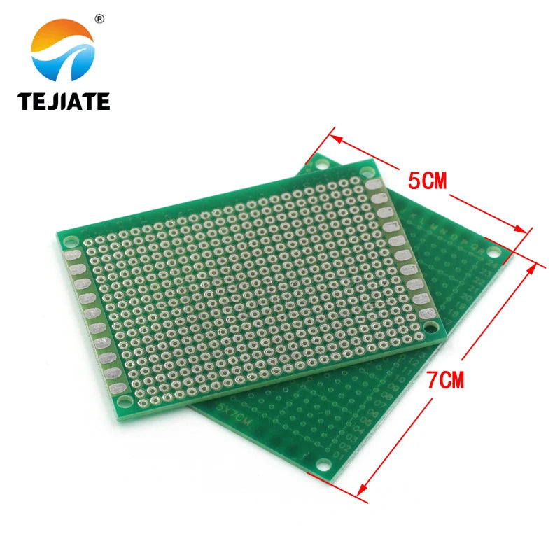 PCB circuit board universal board single-sided tin spray green oil glass fiber experimental board hole board welding 9*15