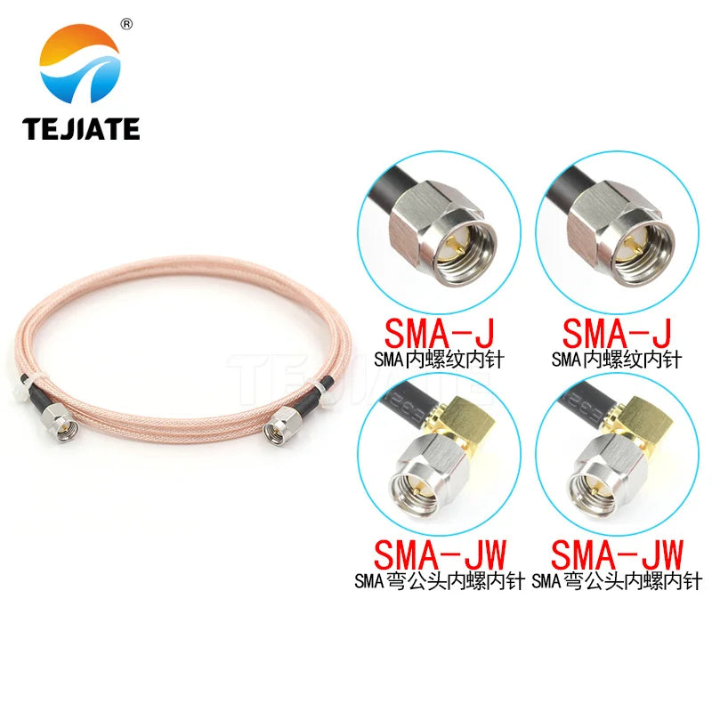 1PCS SMA to SMA coaxial RF wire, stainless steel SMA-JJ/JW 6G high-frequency signal, RG316 connection wire, SMA public to public