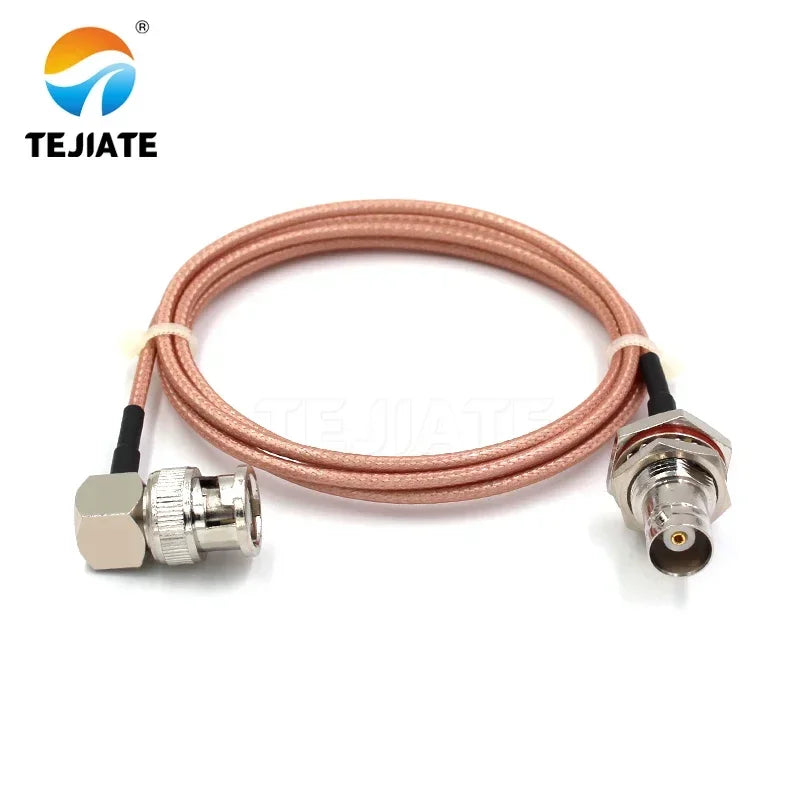 1PCS TEJIATE Adapter Cable BNC To BNC Type BNCK Convert BNCJW 8-90CM 1M 1.5M 2M Length Connector RG316 Wire