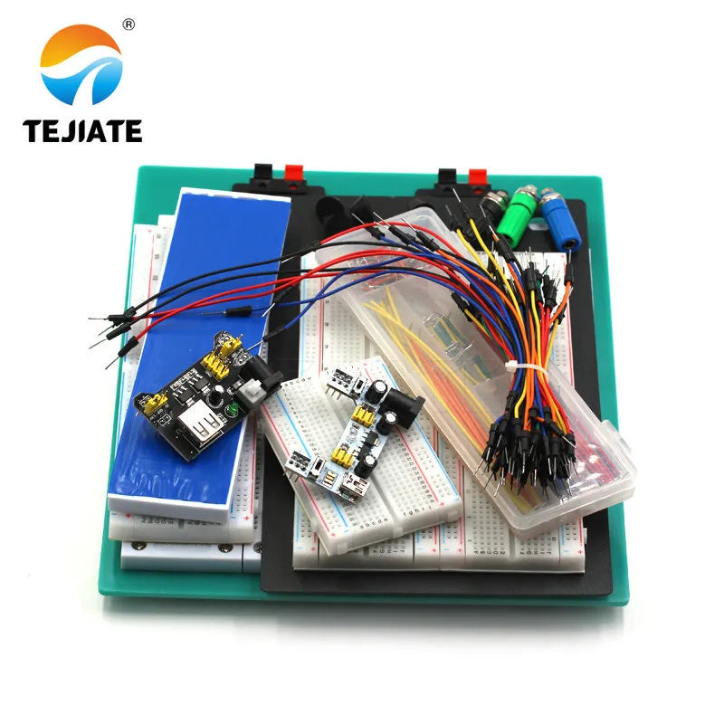 breadboard SYB-130 SYB-170 SYB-500 MB-102 170 400 700 760 830 840 1600 hole power module 1/2 way jump wire jumpers free Splice