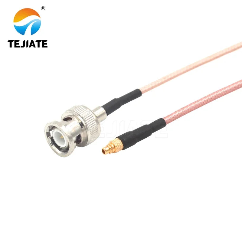 1PCS TEJIATE Adapter Cable MMCX To BNC Type MMCXJ Convert BNCJ 8-90CM 1M 1.5M 2M Length Connector RG316 Wire