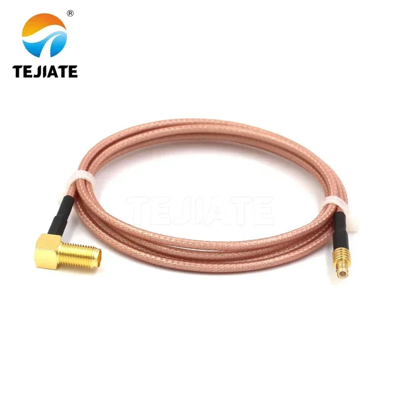 1PCS TEJIATE Adapter Cable MCX To SMA Type MCXJ Convert SMAKW 8-90CM 1M 1.5M 2M Length Connector RG316 Wire
