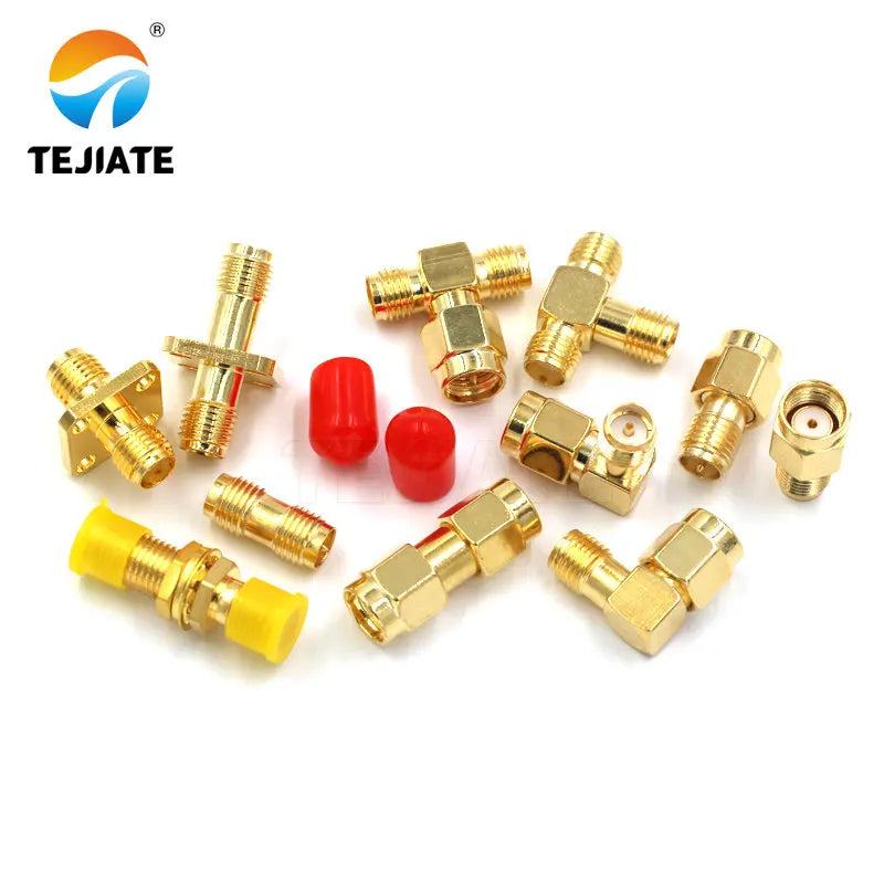 SMA Male / Female RF Coax Adapter Connector Straight Right Angle T Type Splitter Goldplated NEW Wholesale