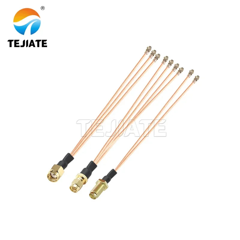 0.1m 1 to 2 RG178 Cable SMA Pigtail RF Antena UFL Seat SMA Female male To 3pcs WIFI Antenna Extension Jumper